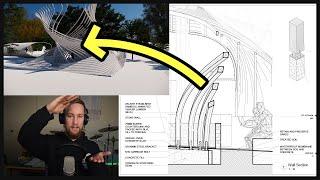 Architecture Student Explains Studio Project – Architectural Documentation of Curved Timber Building