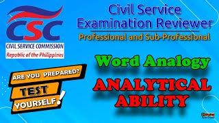 Civil Service Exam 2024 Reviewer - Word Analogy | Analytical #csc #cse2024 #civilservicereviewer