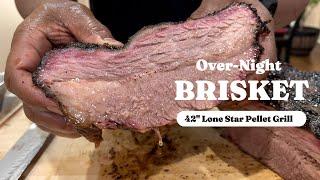 OverNight Brisket Cook On LSG Pellet Grill #easy #lonestargrillz #smokegrill #brisket #pelletsmoker