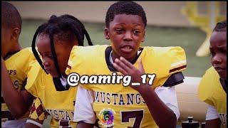 FREE FLOW VISUALS - #17 Lil Keyz. 8U Mustangs highlights vs Goats. #youthfootballhighlights