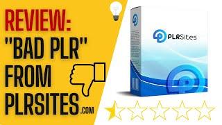 PLRsites Review • Honest Review  Do NOT Buy it! 