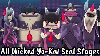 NEW Wicked Yo-Kai Event Seal Stages Defeated | Yo-Kai Watch Puni Puni