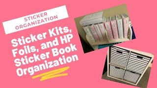 Sticker Kits and Happy Planner Sticker Books Organization