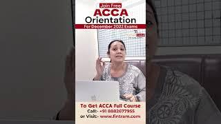  FREE ACCA Orientation, Live Session Covering all that you need to know