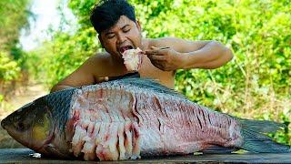 10.2KG Raw Fish Eating | Best Spicy Raw Fish Cooking Soup Eating For Food.
