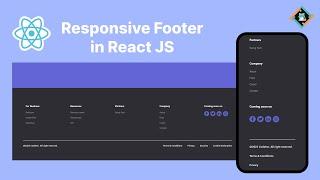 Responsive Footer Tutorial With React JS | 2023