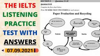 IELTS LISTENING PRACTICE TEST WITH ANSWERS