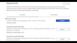 Enable Smooth Scrolling in Microsoft Edge | Unlimited Solutions