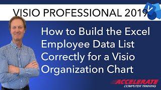 02 Build the Excel Data Sheet Correctly for Creating a Visio Organization Chart