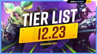 NEW TIER LIST for PATCH 12.23: BIG CHANGES! - PRESEASON 2023