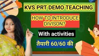 KVS PRT Maths Demo Teaching | How to Introduce division to Class-2| kvs prt 2023