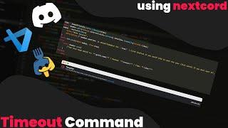 [NEW FEATURE] Discord Timeout/Mute Command | Nextcord