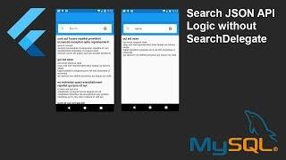 Flutter Tutorial - Search JSON API without SearchDelegate