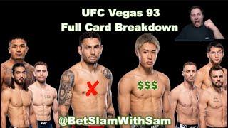 UFC Vegas 93 Full Card Prediction - Alex Perez vs Tatsuro Taira