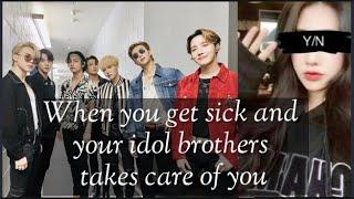 When you get sick & your idol brothers takes care of you|Oneshot|BTS FF #bts #btsff #fypシ