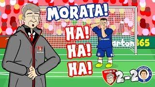 MORATA! HA! HA! HA! (Arsenal vs Chelsea 2-2 Parody 2018 Goals Highlights Misses)