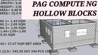 Paano mag Estimate ng Hollow Blocks