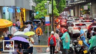 [4K UHD] Walking in Downtown Bangkok | Silom Dusit Thani Bangkok Hotel to Lumpini