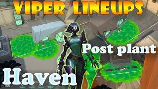 Top 15 New Haven Viper Post Plant Lineups | Viper Lineups Haven | Valorant Tips & Tricks