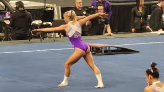 Livvy Dunne (LSU) Floor Routine warm-up - 2024 Collegiate Quad January 2024