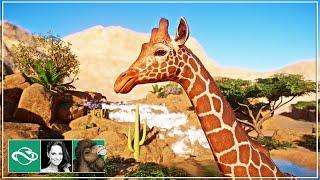  Giraffe, Zebra & Ostrich Habitat | Desert Franchise Mode | Planet Zoo | Ep. 6