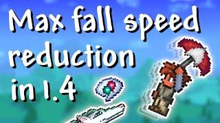 Terraria - 1.4 Maximum fall speed reduction (1 block in 9 minutes!)