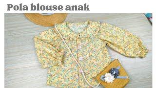 Pola Blouse/Atasan Anak Perempuan