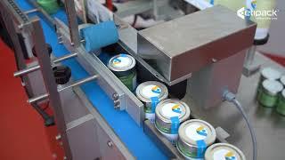 Sistema 1 Twist etichettatura a sigillo, avvolgente o semi-avvolgente su prodotti cilindrici