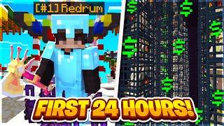 MY *BELATED* FIRST 24 HOURS! (INSANE) | Minecraft Factions | Complex Factions [1]