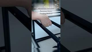 PANELING METHOD | Aluminum Extrusion Furniture Series #shorts #thealuminumcarpenter