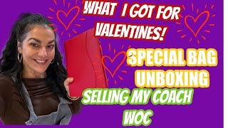 WHAT I GOT FOR VALENTINES DAY/ A VERY SPECIAL BAG UNBOXING & WALLET ON CHAIN FOR SALE! #Teddy Blake