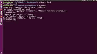 Python2 | Traceback Most Recent Call Last