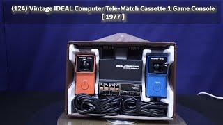 (124) Vintage IDEAL Computer Tele-Match Cassette 1 Game Console [ 1977 ]