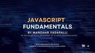 JavaScript Course Series 4 -Fundamentals | Build Rise Shine | Full-Stack Software Developer Bootcamp