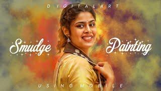 Smudge Digital painting | Digital portrait | Autodesk mobile | Autodesk sketchbook | Telugu Tutorial