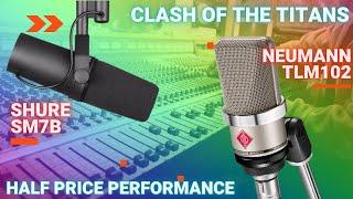 Shure SM7B vs Neumann TLM102 - Similar performance for half the price!