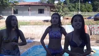 Vlog na piscina/desafio na piscina