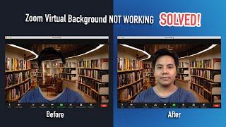 Zoom Virtual Background not working | Your PC doesn't meet the requirement Problem Solved.