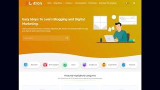 How to make a free blog website with citron theme