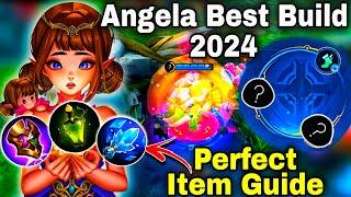 ANGELA BEST BUILD & EMBLEM 2024!ITEM GUIDE TO RANK UP FAST!