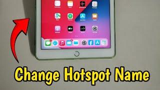 How To Change Hotspot Name iPhone/iPad