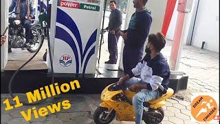 World's Smallest Bike On Indian Roads || Petrol Filling