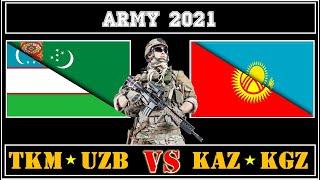 Узбекистан Туркменистан VS Казахстан Кыргызстан  Армия 2021  Сравнение военной мощи