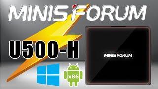 Minisforum U500 H Mini PC  POWERFUL!!!   Massive Expandable Storage 10 Off