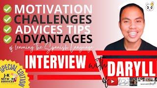 Interview with Sir Daryll of Learn with Daryll YT Channel, his passion in teaching Spanish Language