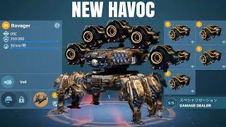 [WR] NEW Weapon UE HAVOC | Ravager & UE Scorpion Gameplay Test Server | War Robots