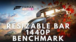 Forza Horizon 4 Resizable Bar Benchmark 1440P on RTX 3090