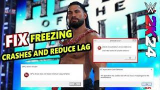 wwe2k24 | how to fix lag, slow motion, freezing low fps, crash in 1 min watch till end #wwe2k24