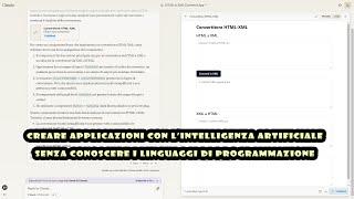 Creare applicazioni con l'intelligenza artificiale senza conoscere i linguaggi di programmazione