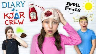 FUNNY April Fools Day PRANK WAR Jokes! DIARY of a KJAR Crew!